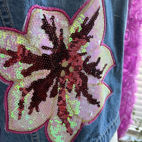 CHA CHA WITH ME CUSTOM JEAN JACKET - Picture 3 of 5